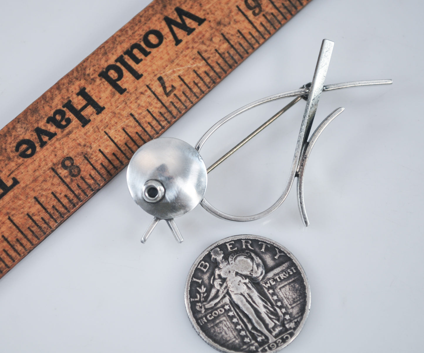 Vintage Beau Sterling Bird Brooch