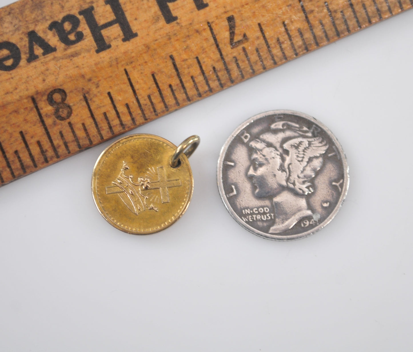 Antique Gold Filled Lord's Prayer Pendant