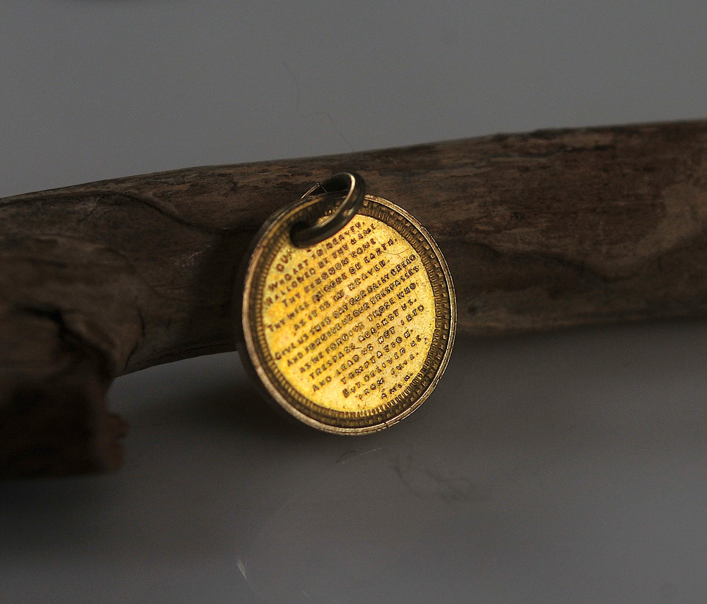 Antique Gold Filled Lord's Prayer Pendant