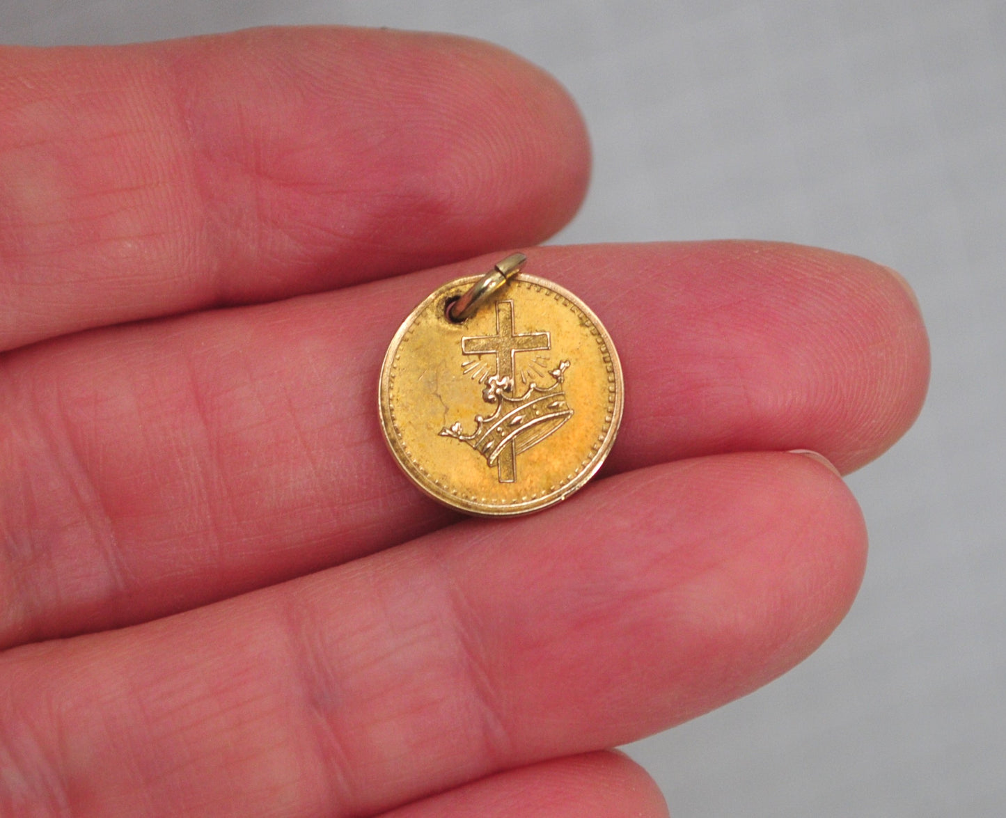 Antique Gold Filled Lord's Prayer Pendant
