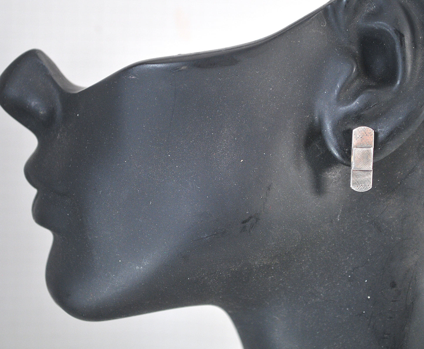 Sterling Silver Band-Aid Earrings