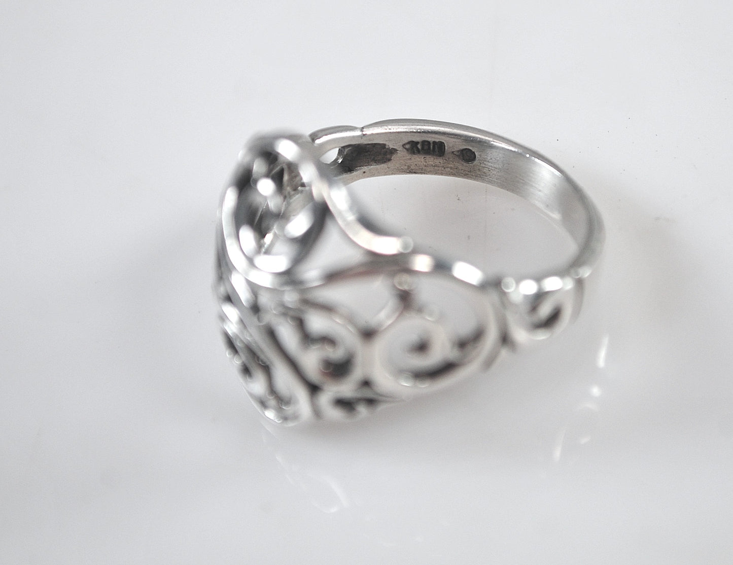 Kabana Sterling Silver Scrolled Ring