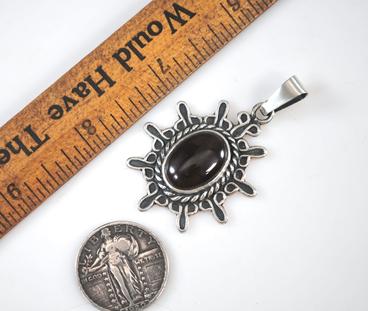 CII 925 Mexico Black Onyx Statement Pendant