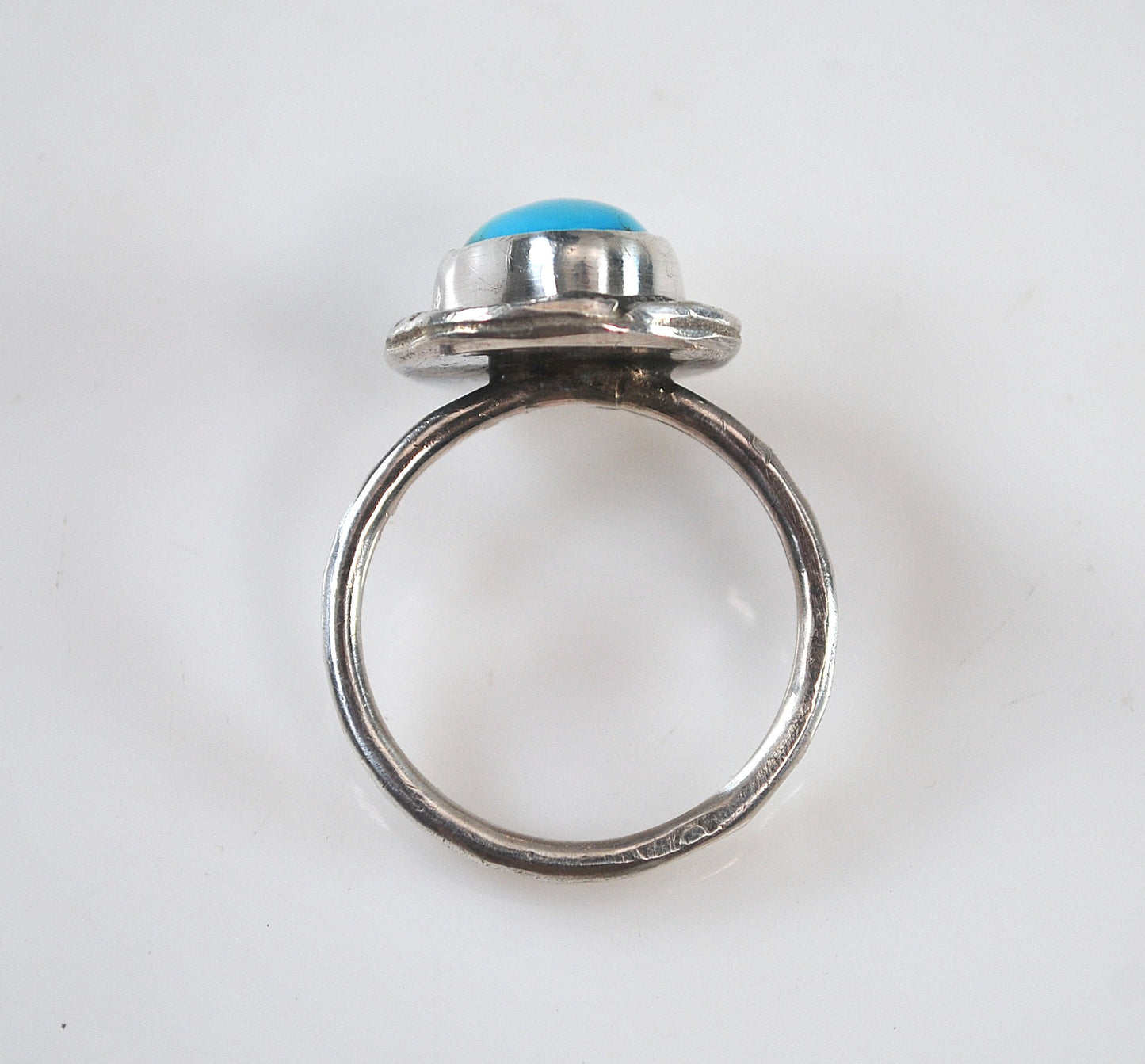 Small Navajo Sterling Silver Turquoise Ring