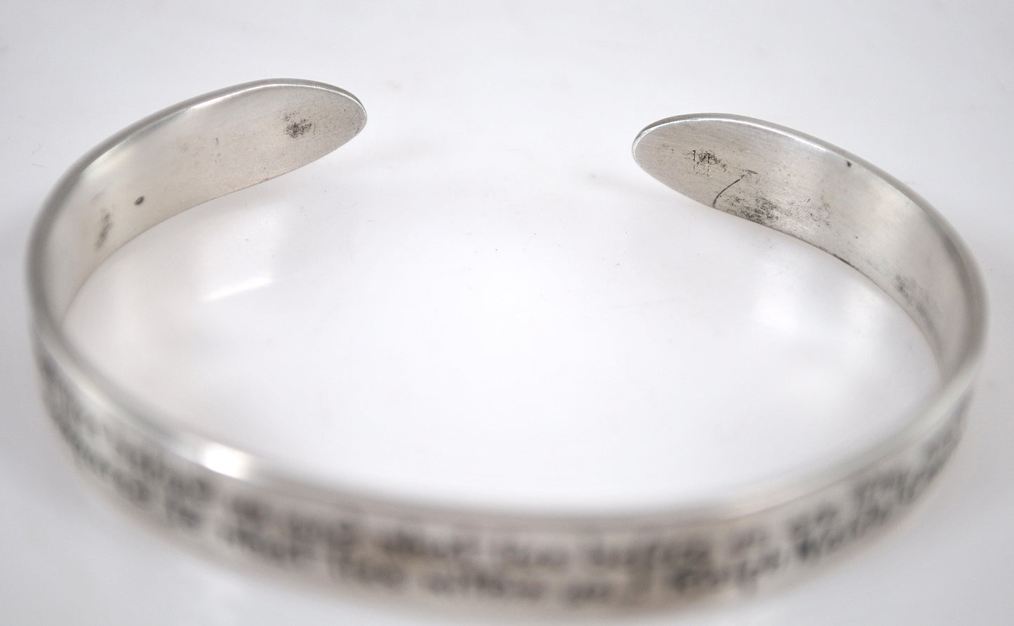 925 DVB Laurel Elliot Ralph Waldo Emerson Quote Cuff Bracelet