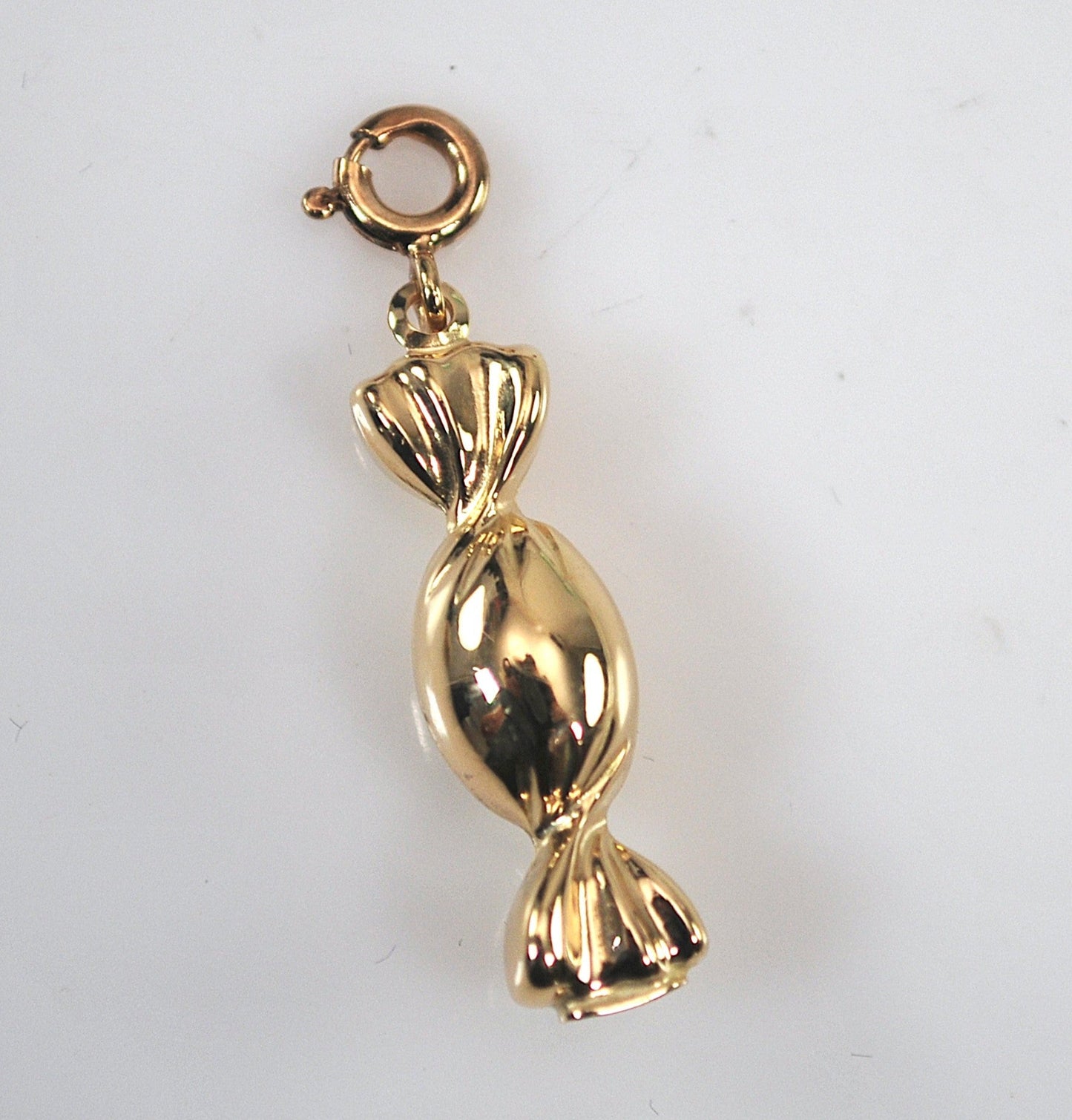 14K Gold Candy Charm Pendant