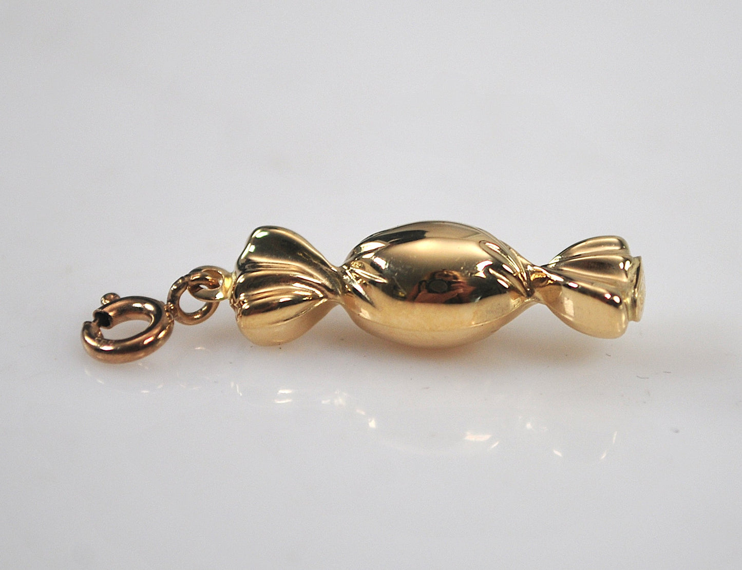 14K Gold Candy Charm Pendant