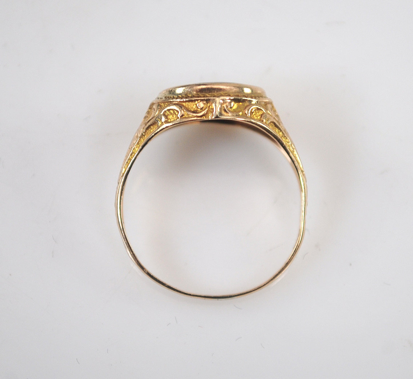 Antique 10K Bloodstone Ring