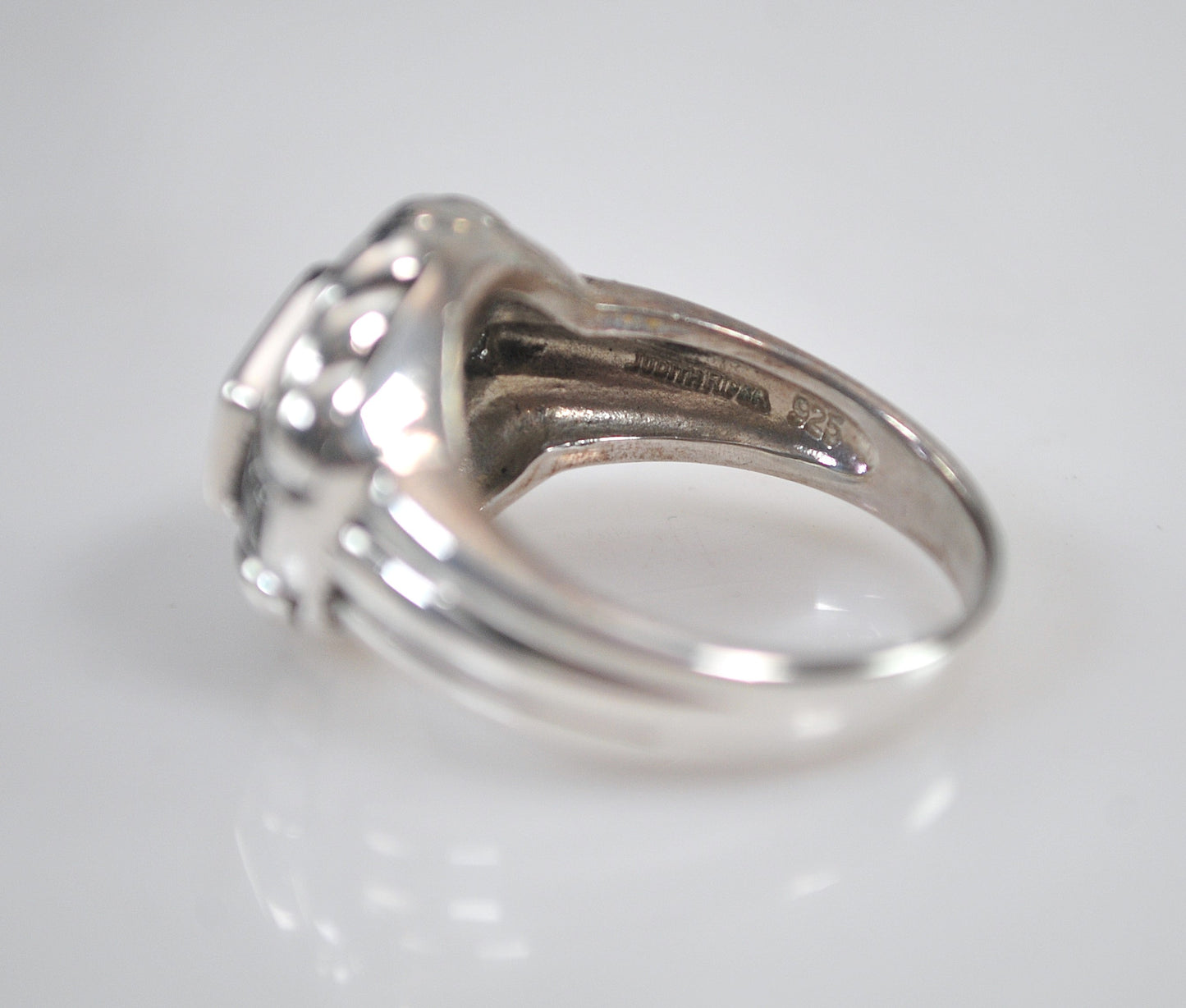 Judith Ripka Sterling Silver Amethyst Ring