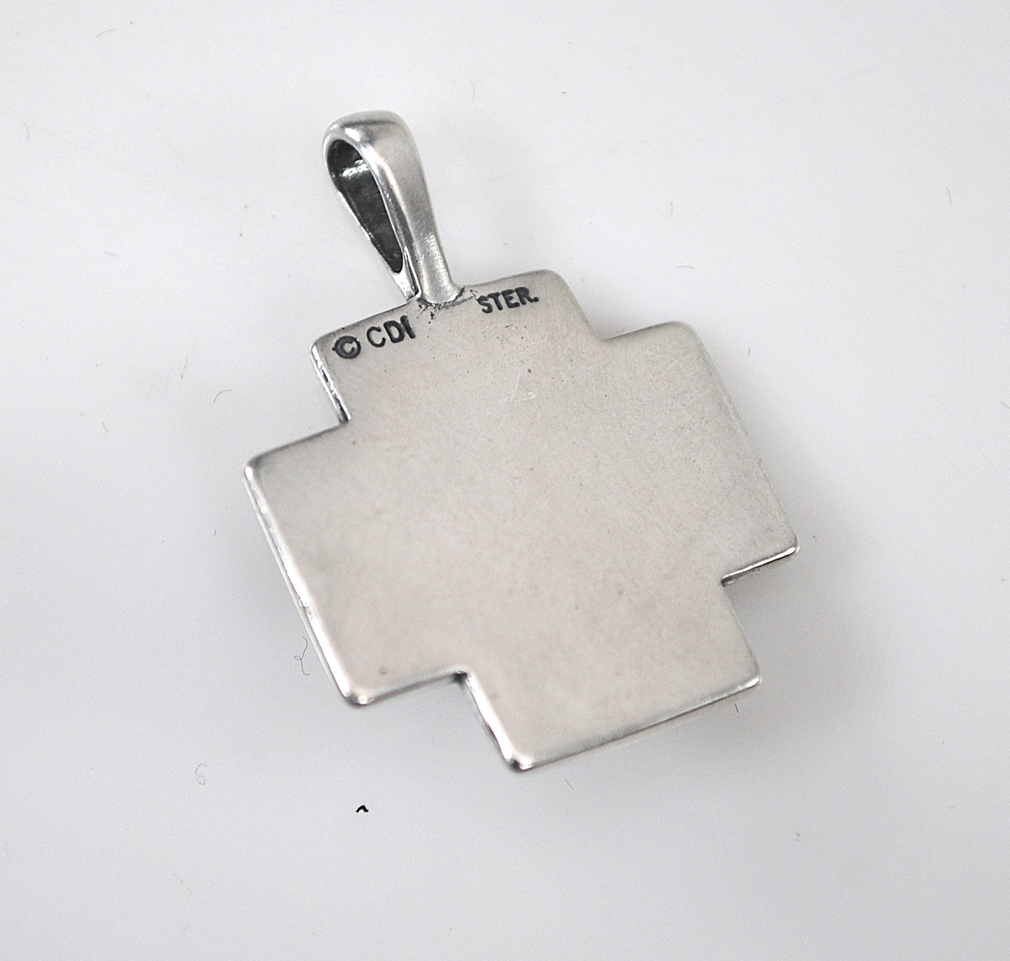 Clyde Duneier Sterling Silver Amethyst Cross Pendant