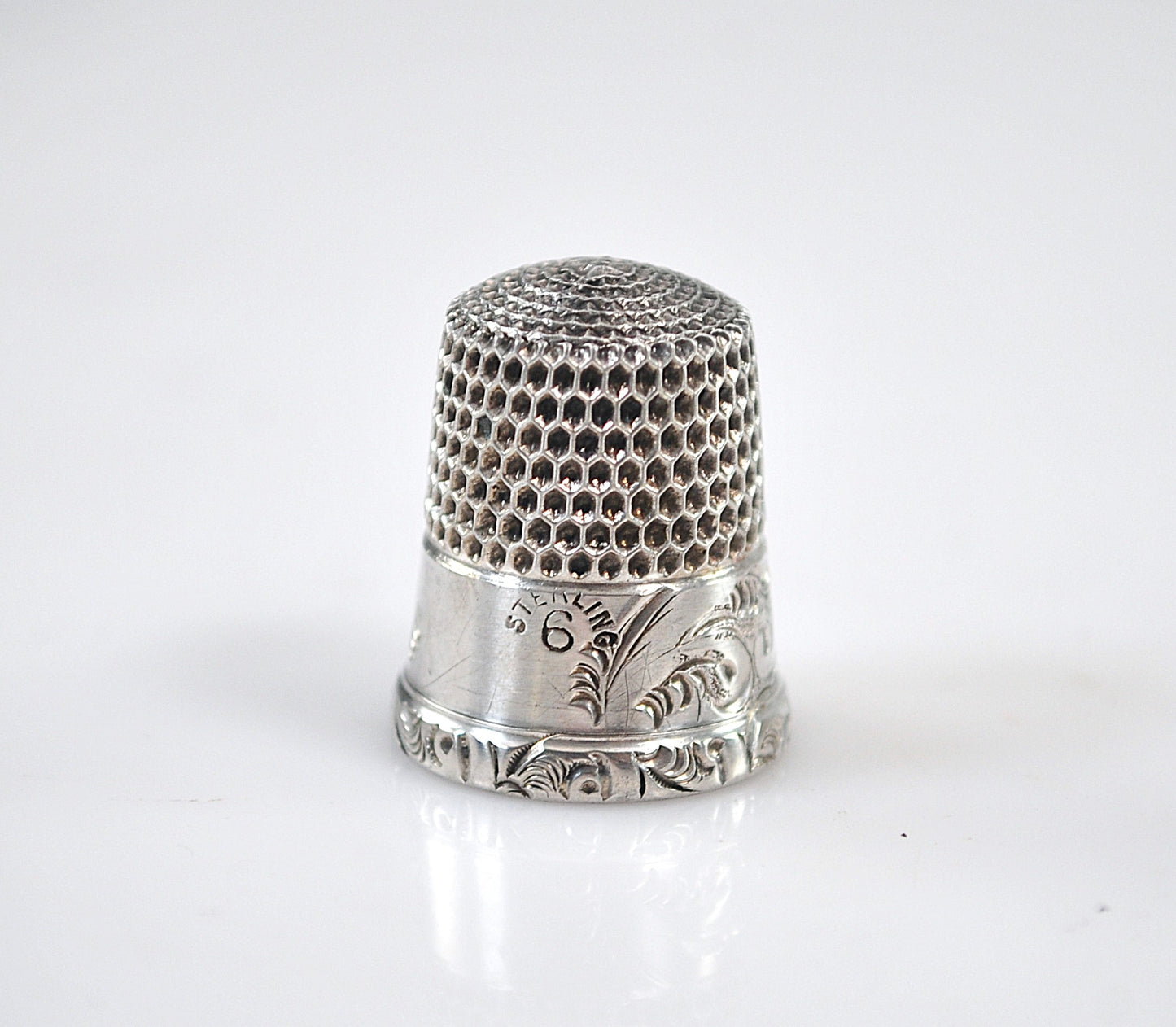 Antique Simons Brothers Sterling Silver Thimble