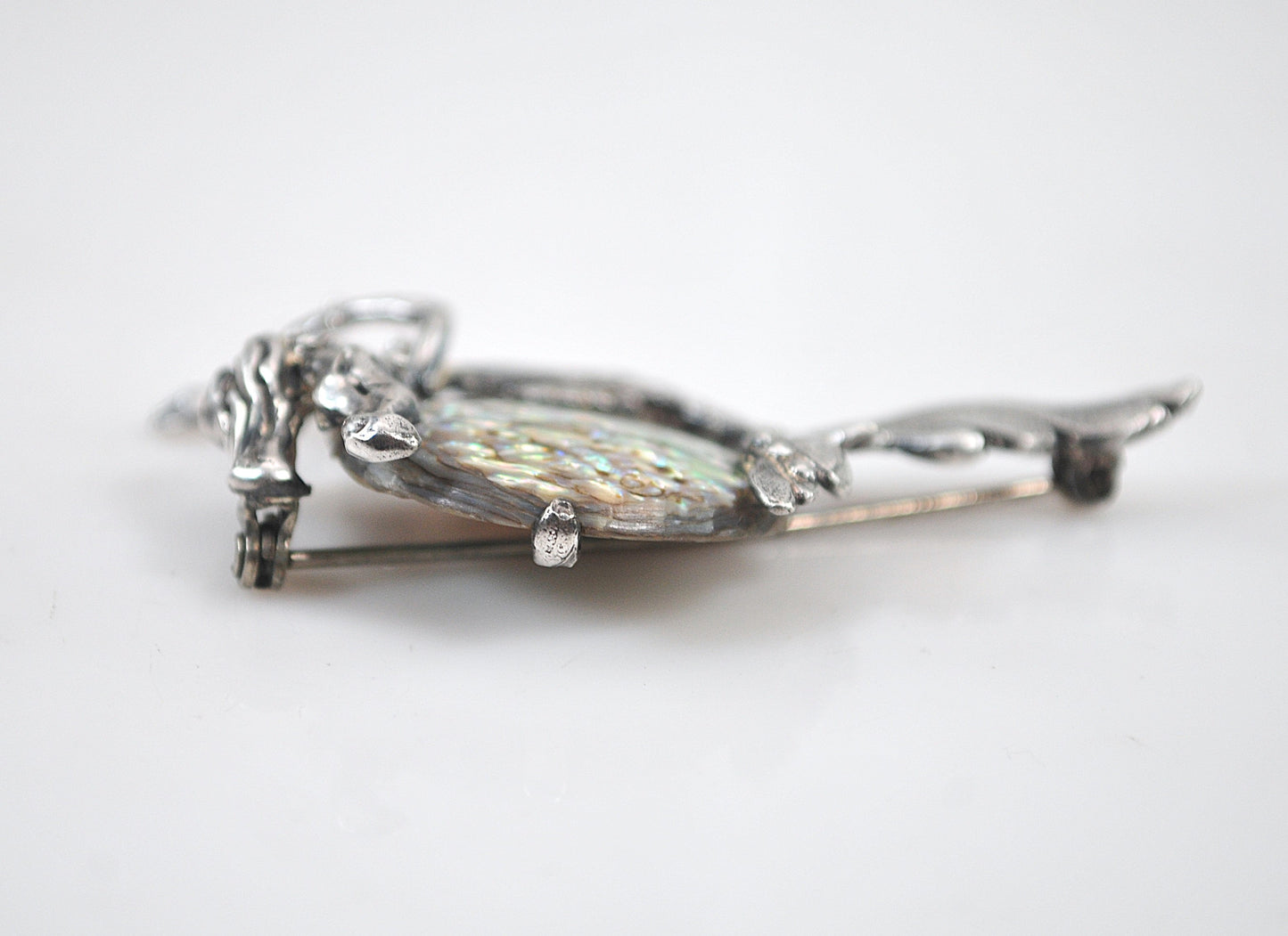 Cyvra Sterling Silver Mermaid Brooch