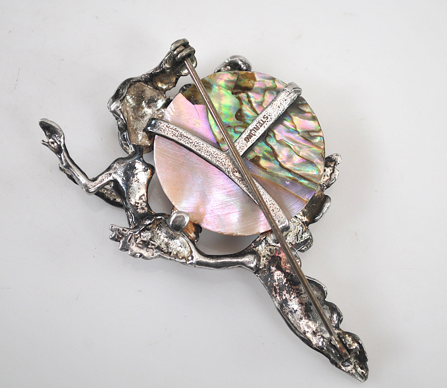Cyvra Sterling Silver Mermaid Brooch