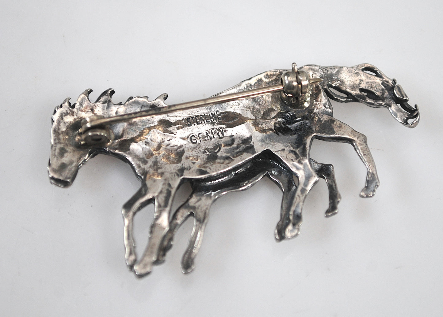Great Falls Metal Works Sterling Silver Horse Brooch