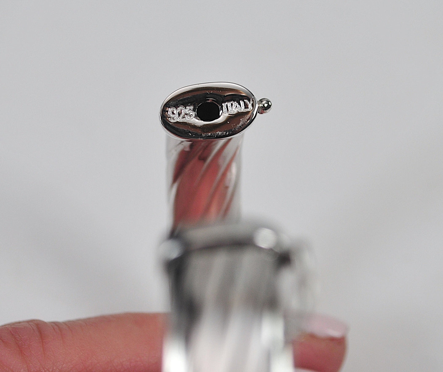 Milor 925 Italy Ribbed Bangle Bracelet
