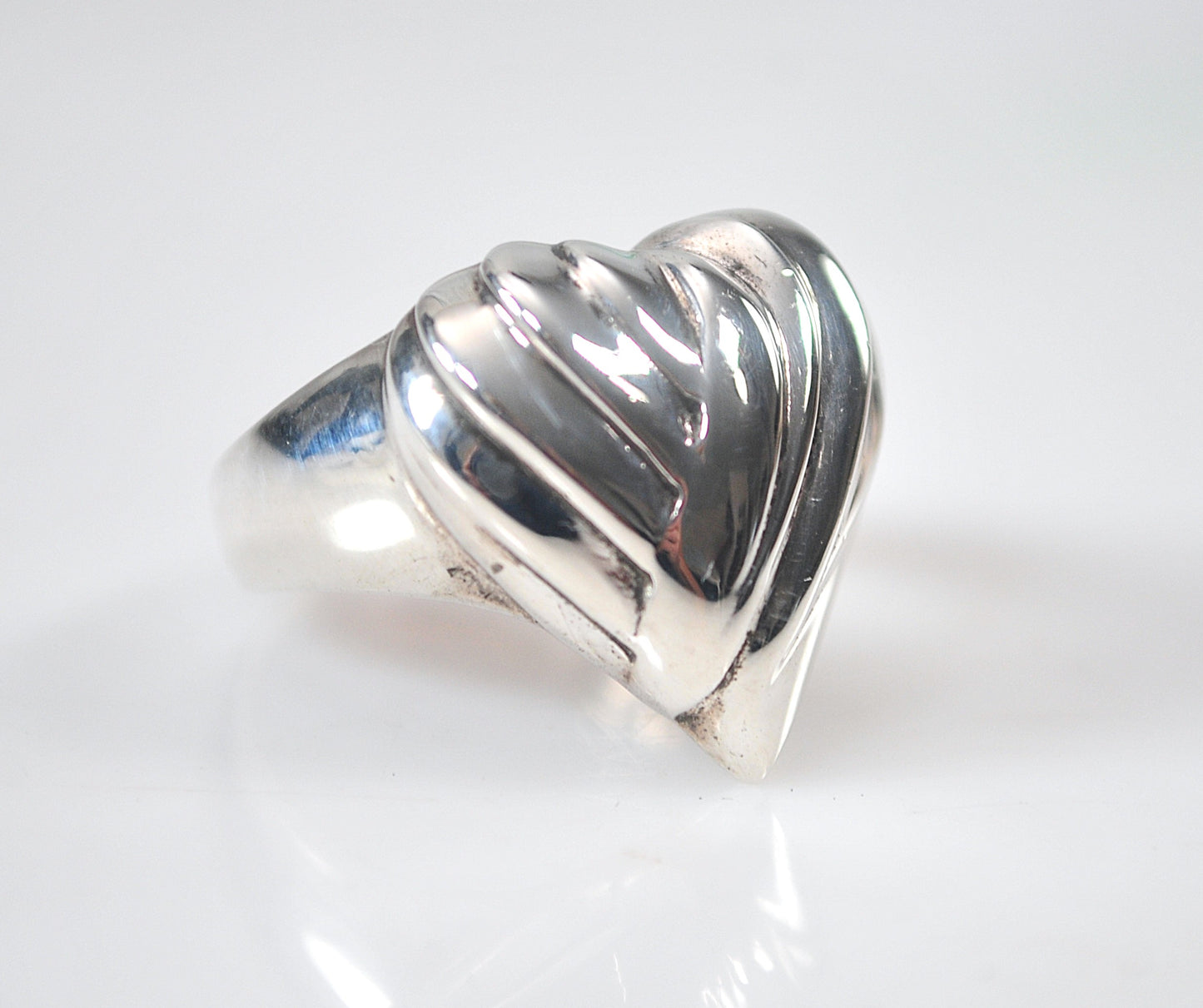 Designer 925 Sterling Silver Heart Ring