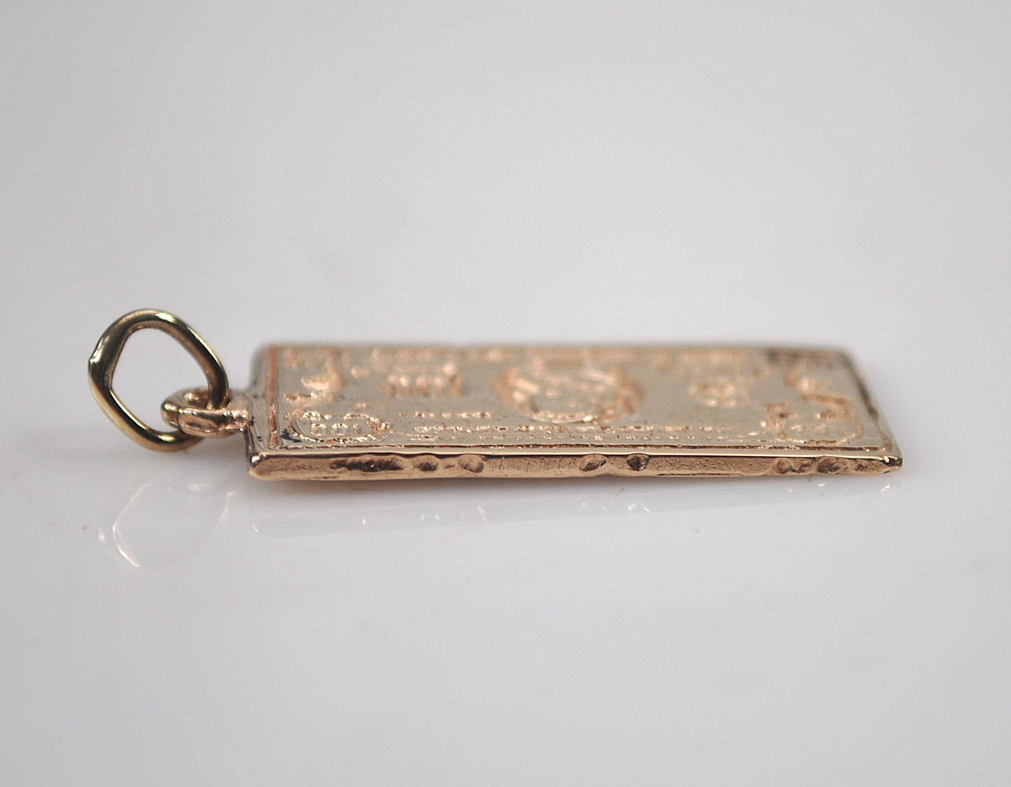 Vintage 14K Gold 100 Dollar Bill Pendant