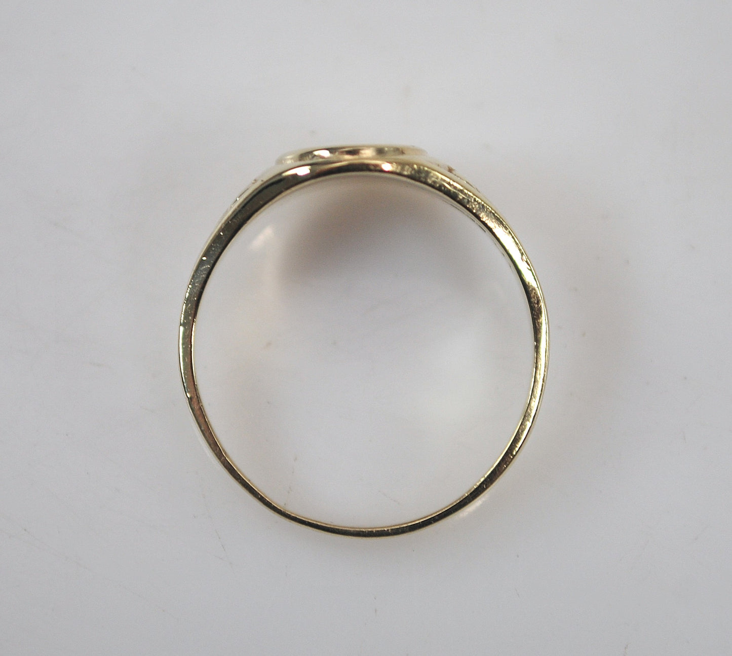 10K Gold Initial Ring