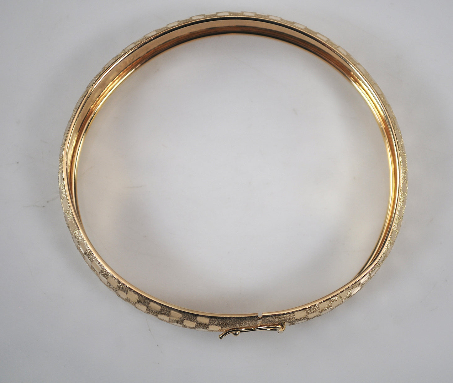 14K Signed Bangle Bracelet