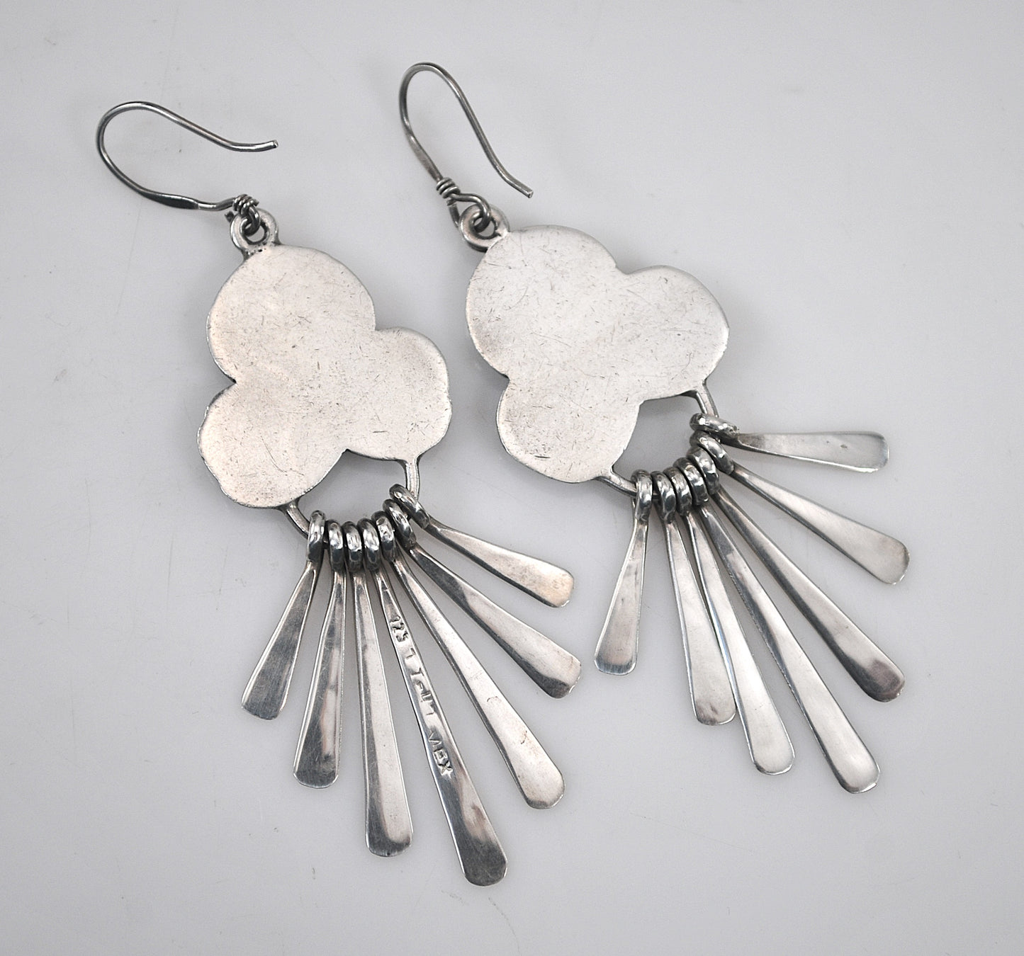 Statement Taxco Mexico Sterling Silver Earrings