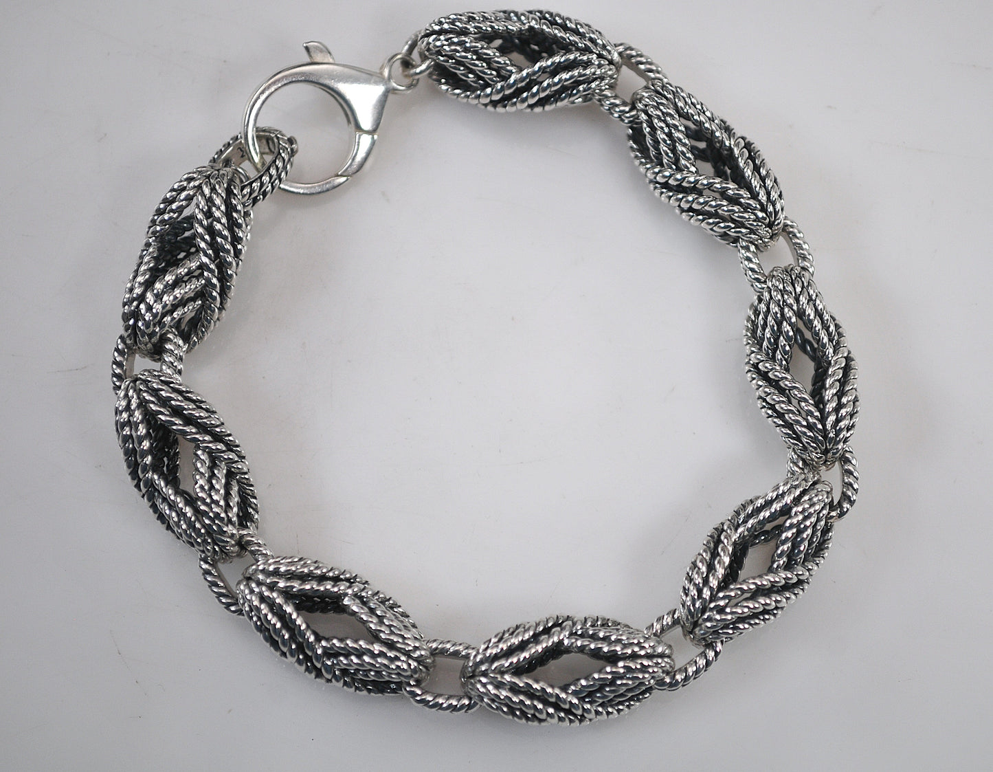 Heavy Designer Rope Link Bracelet