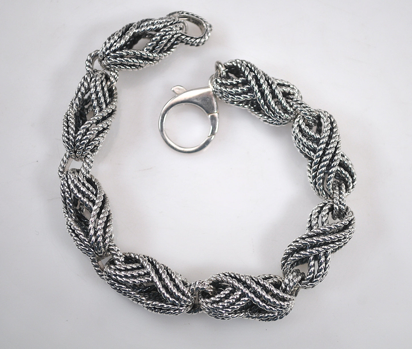 Heavy Designer Rope Link Bracelet