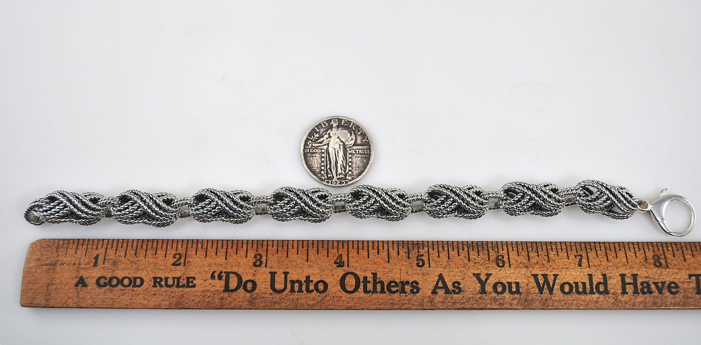 Heavy Designer Rope Link Bracelet