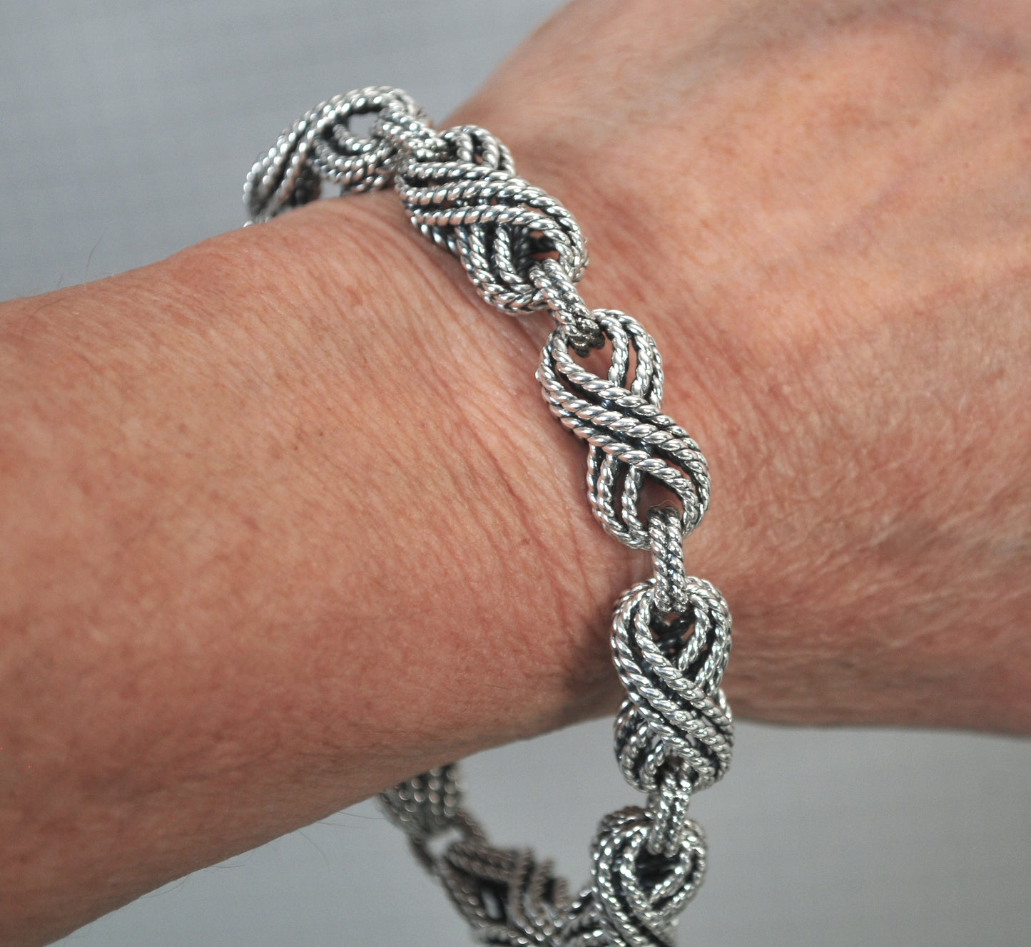 Heavy Designer Rope Link Bracelet