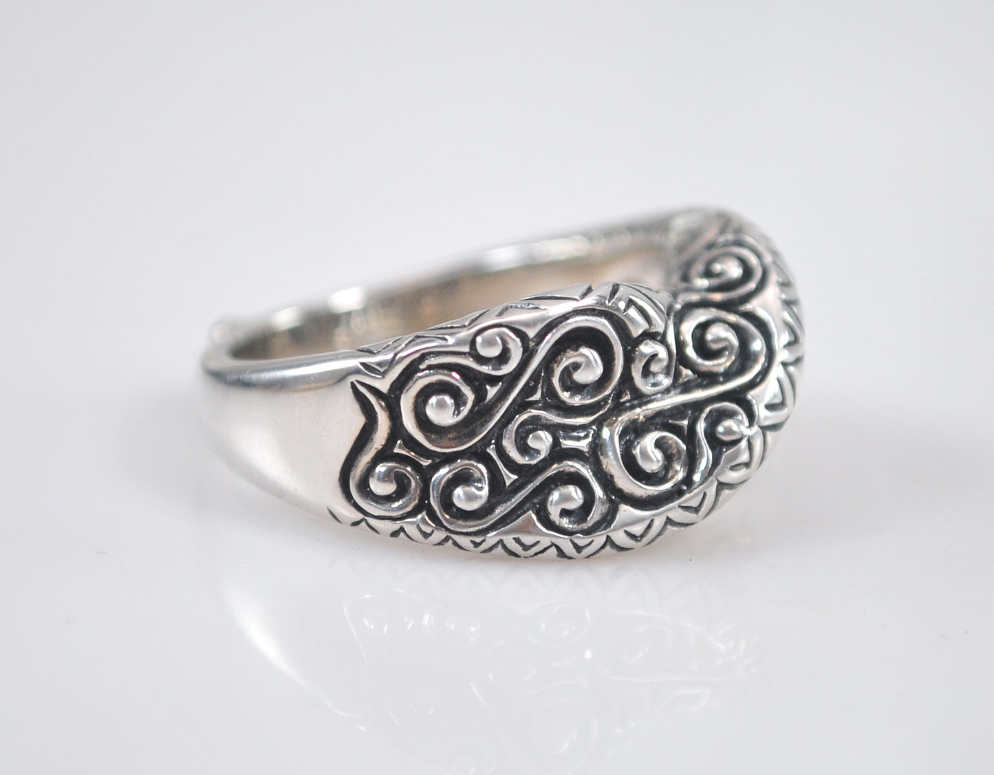 Barbara Bixby Sterling Silver Pink Enamel Ring