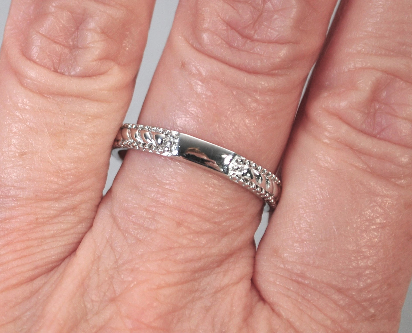 Judith Ripka Sterling Silver Band Ring