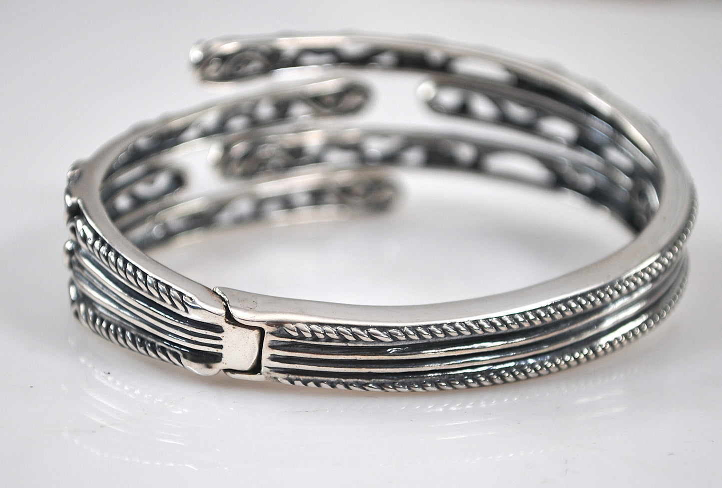 Carolyn Pollack Relios Sterling Silver Turquoise Bangle Bracelet