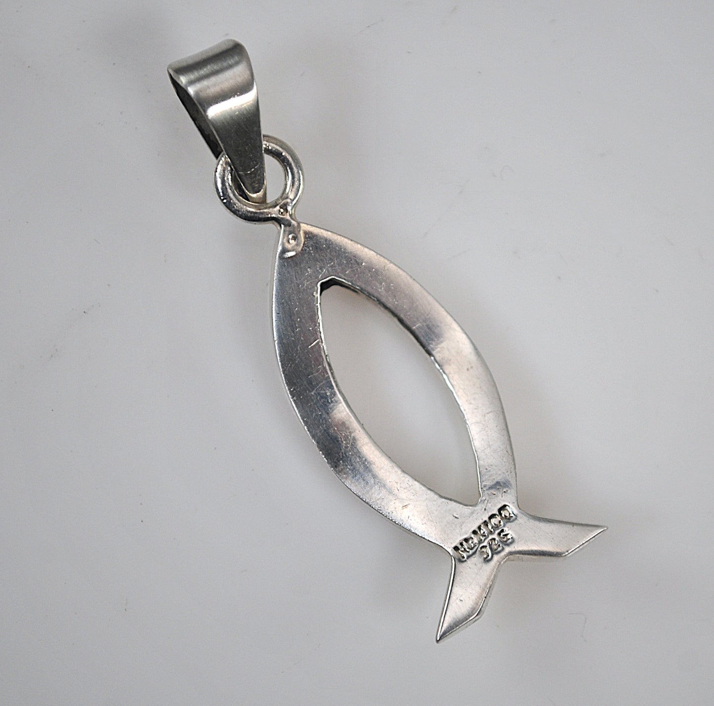 Sterling Silver Ichthus Fish Pendant