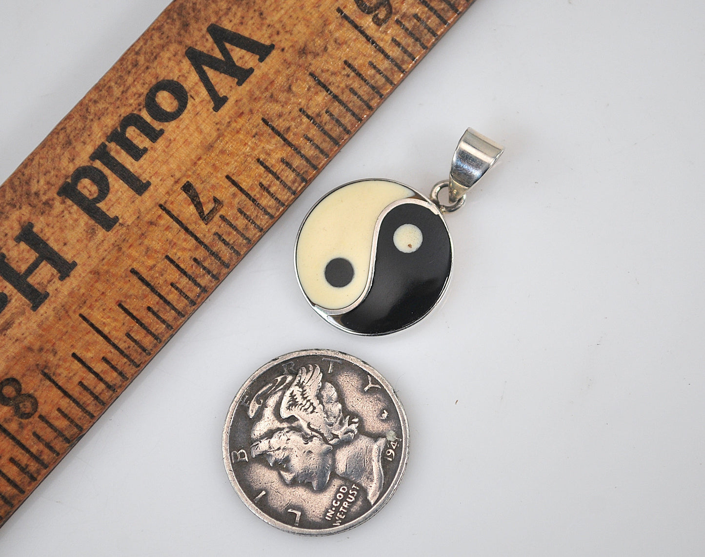 Sterling Yin Yang Pendant