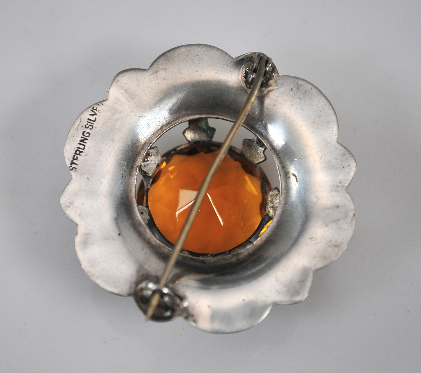 Antique Sterling Silver Scottish Brooch