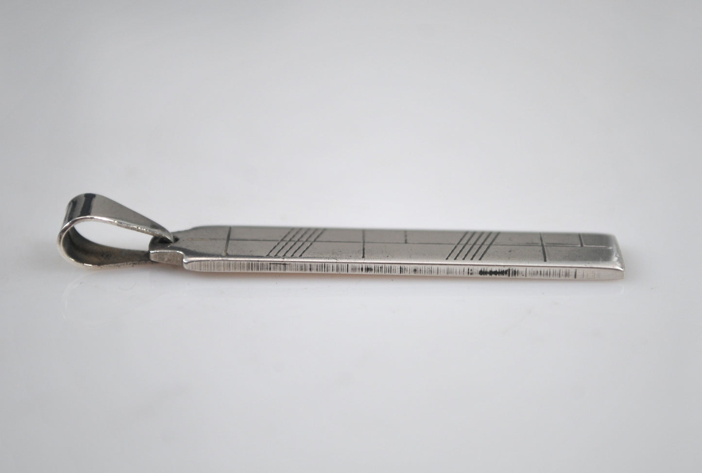 Brian De Staic Ogham Sterling Silver Bar Pendant