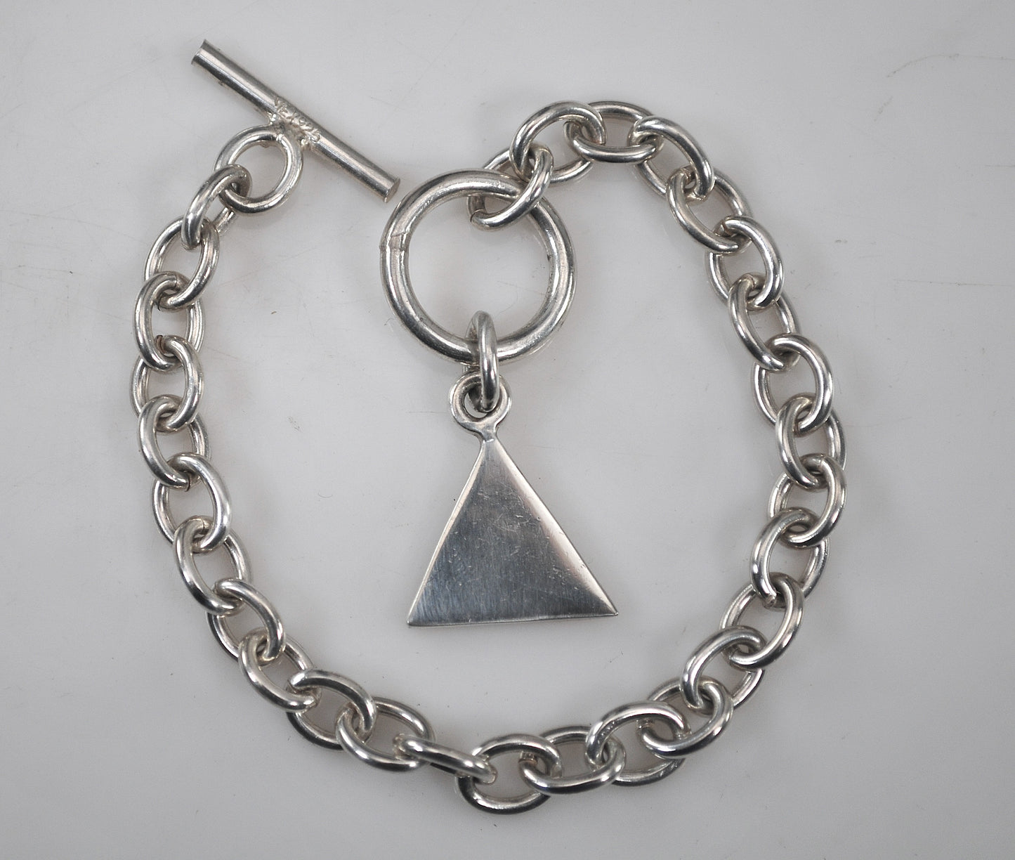 925 Mexico Rolo Tag Toggle Bracelet