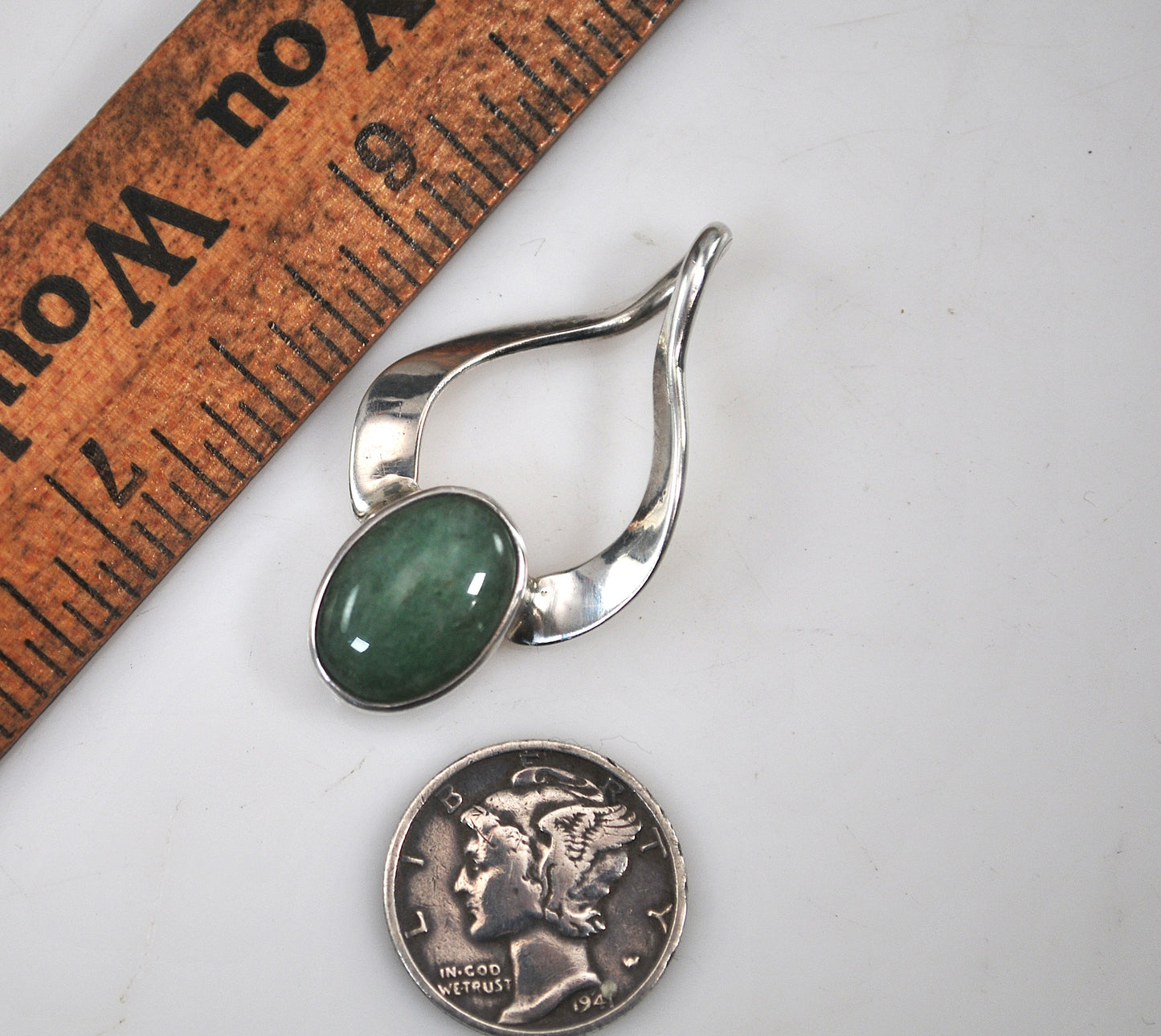Designer 925 Mexico Sterling Silver Aventurine Pendant