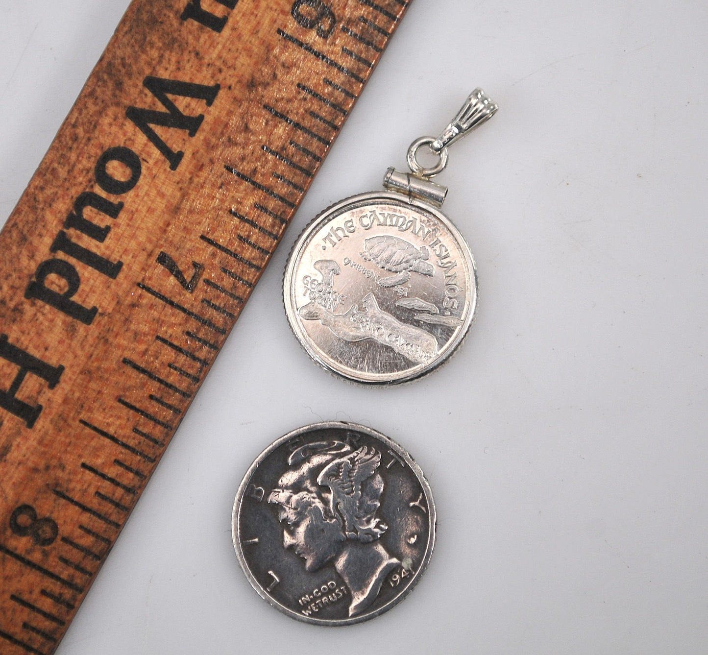 Sterling Silver Cayman Islands Pendant