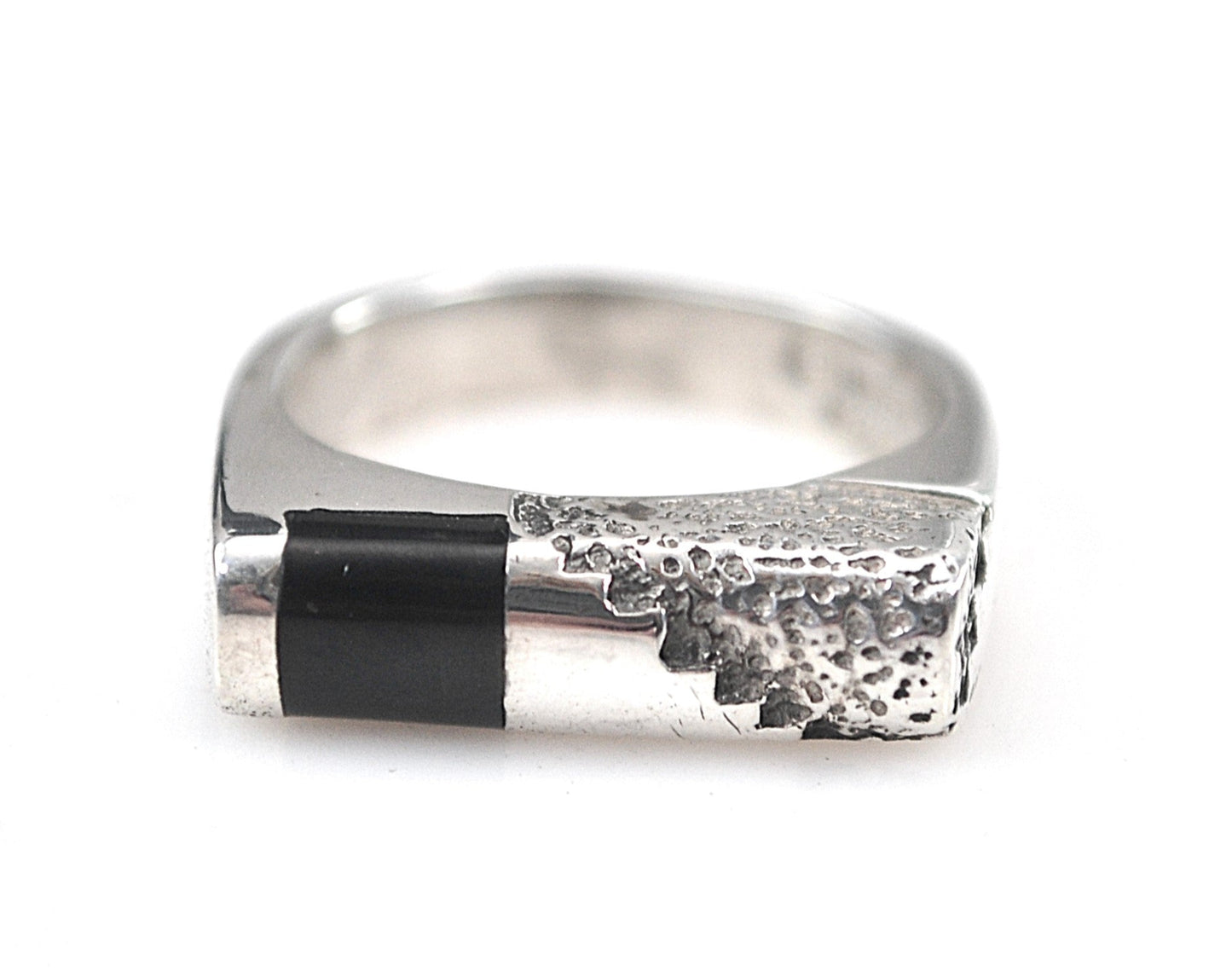 Prairie Fire Sterling Silver Modernist Ring