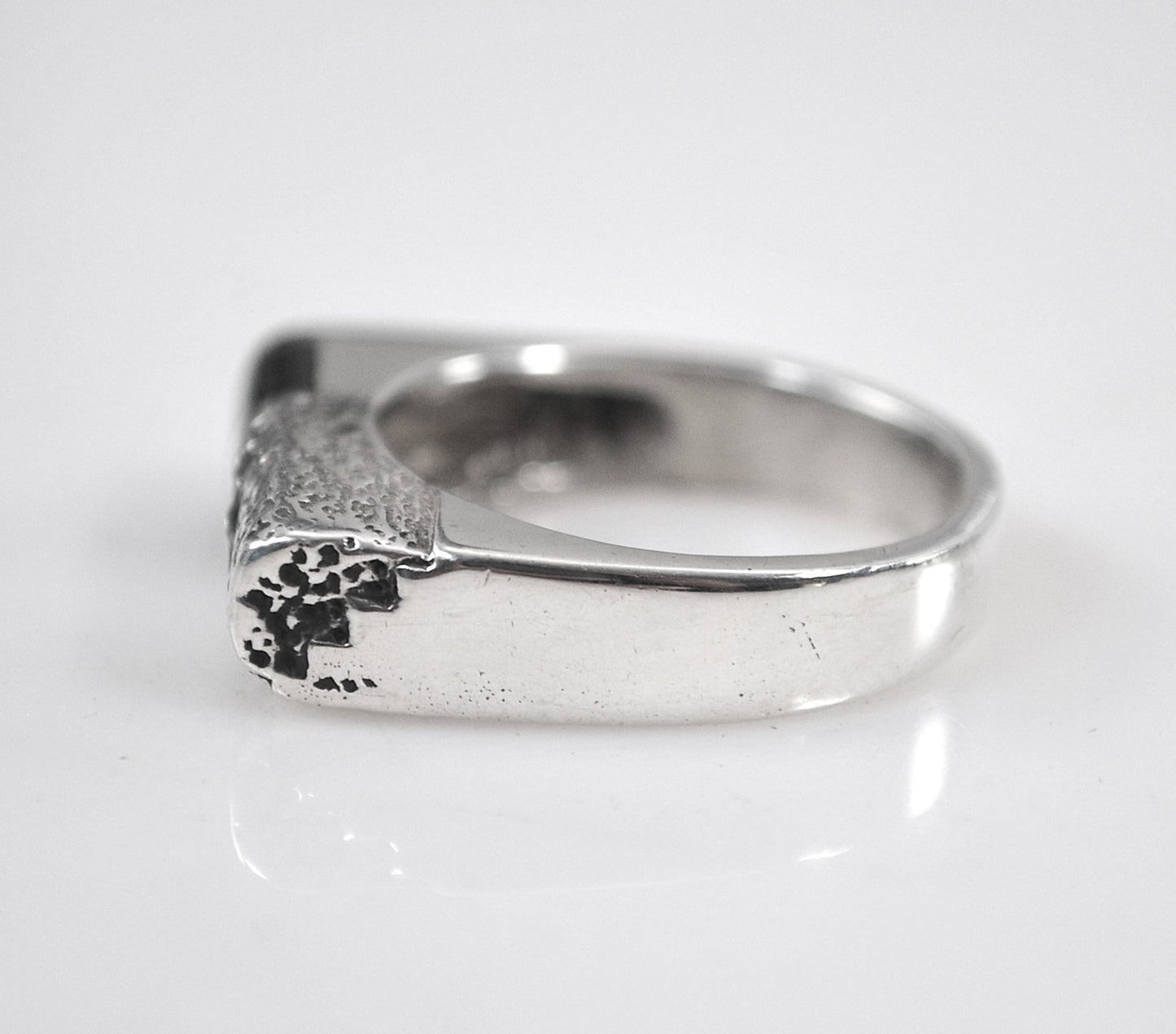 Prairie Fire Sterling Silver Modernist Ring