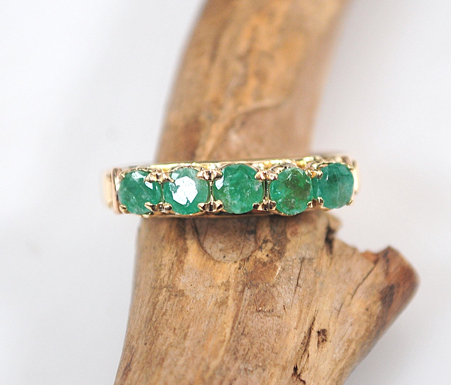 14K Gold Emerald Ring