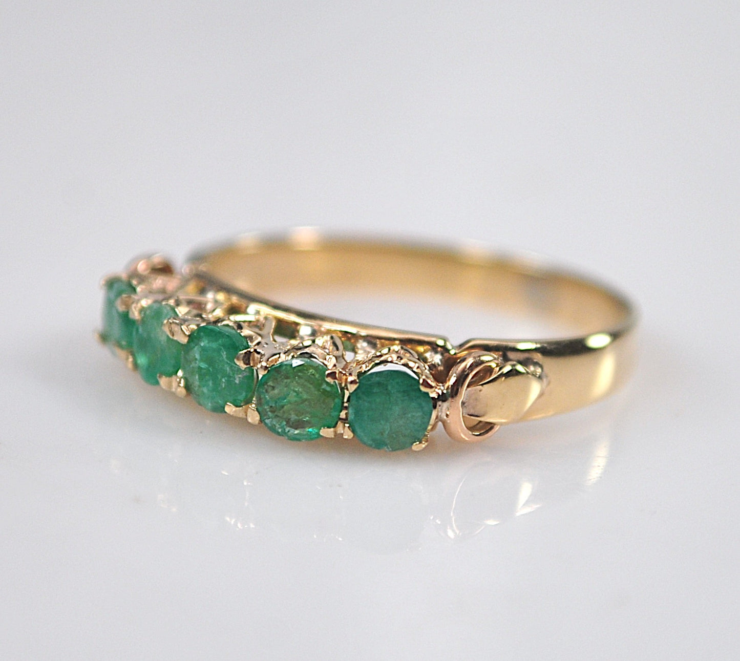 14K Gold Emerald Ring