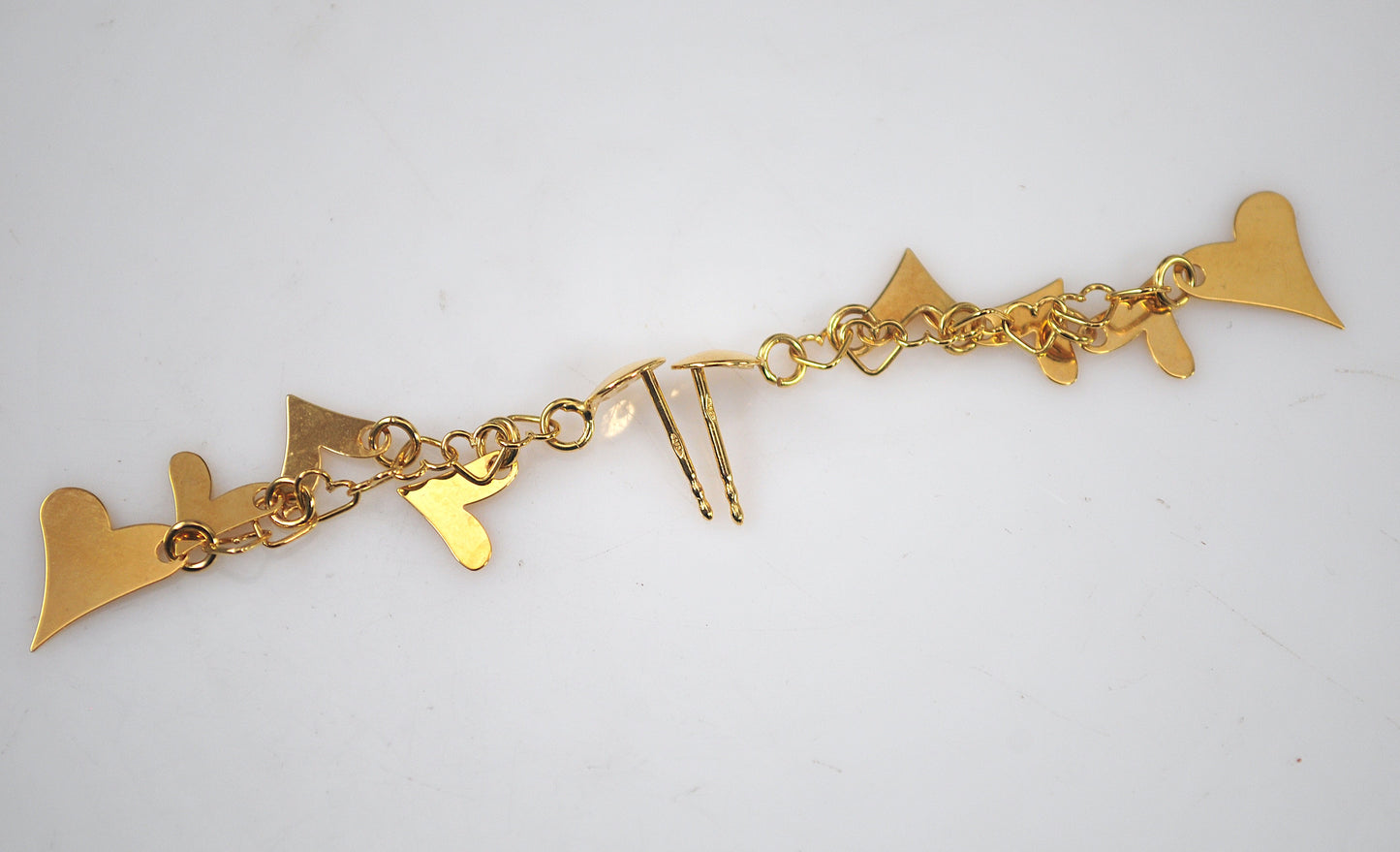 14K Gold Heart Earrings