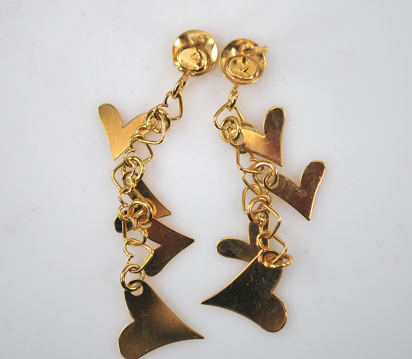 14K Gold Heart Earrings
