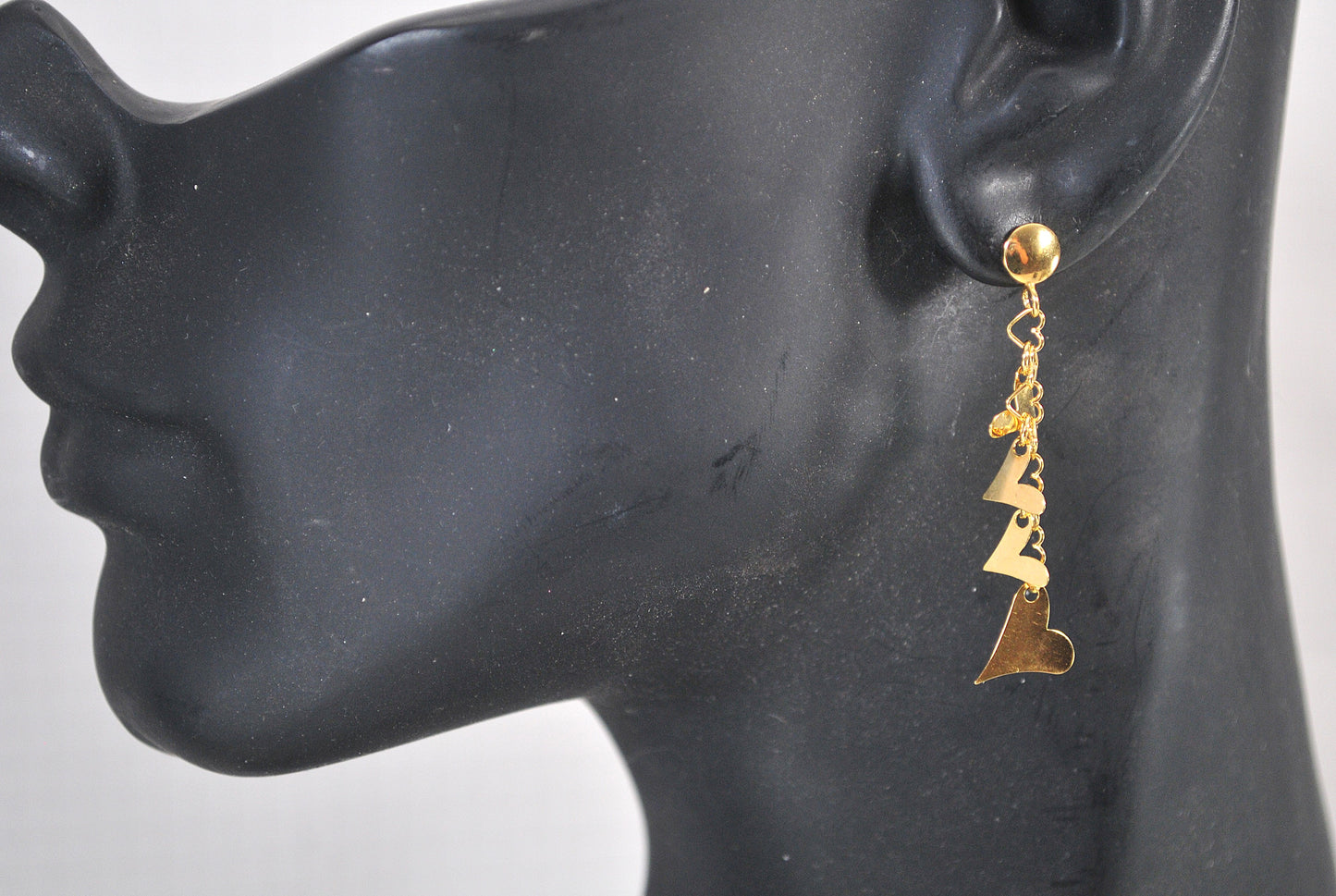 14K Gold Heart Earrings