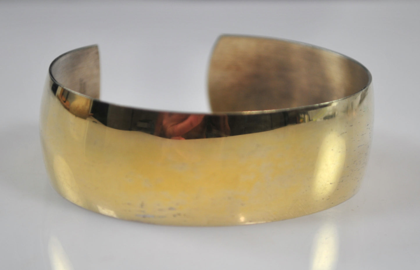 Wide Danecraft Gold over Sterling Silver Cuff Bracelet