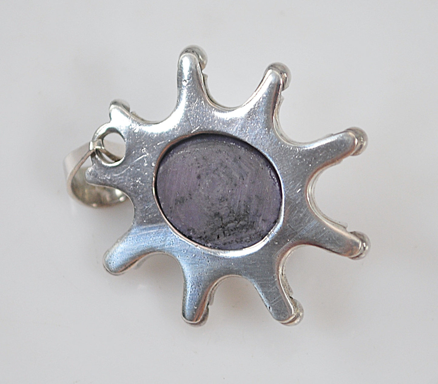 Vintage Sterling Silver Genuine Star Sapphire Pendant