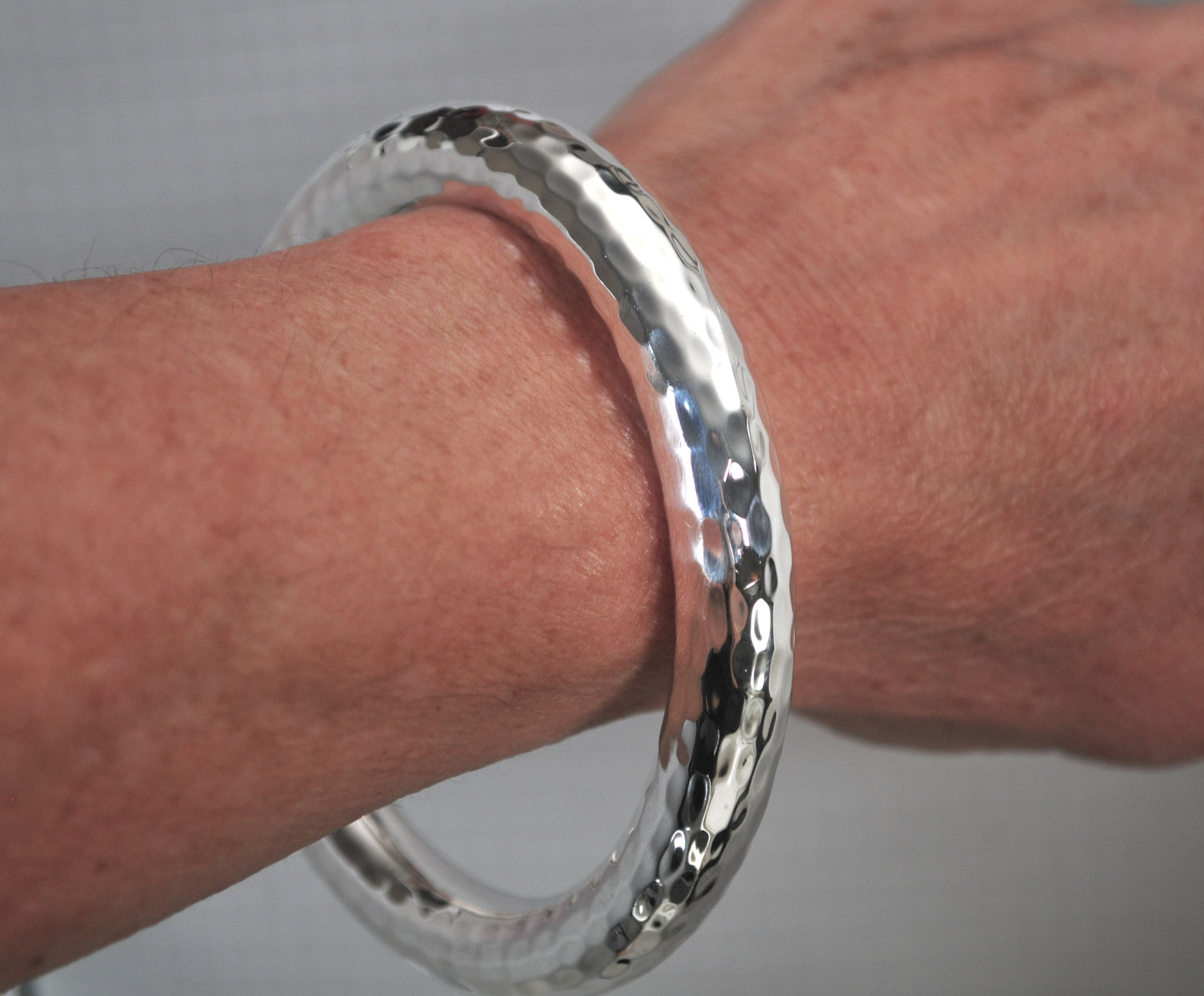 Silpada Sterling Silver Hammered Bangle Bracelet