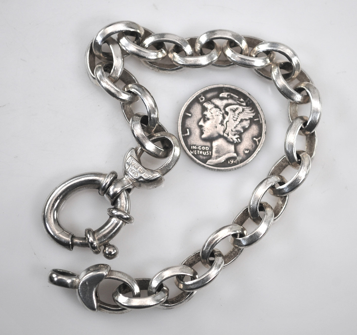 925 Milor Italy Rolo Link Bracelet