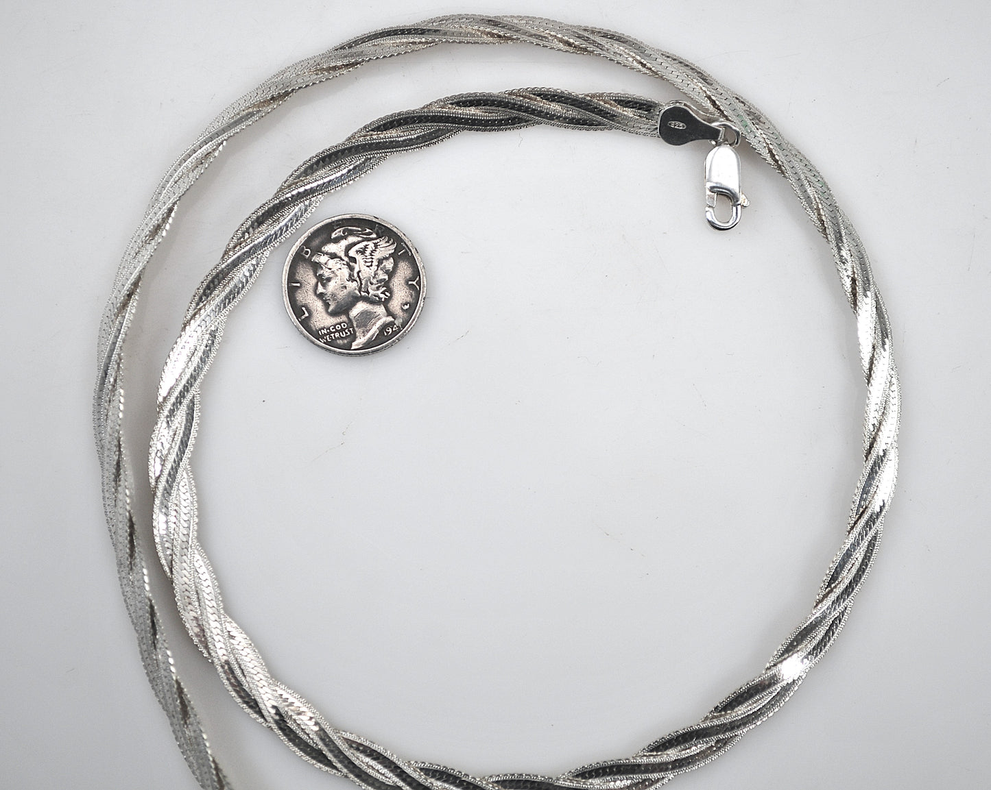 925 Italy Braided Necklace